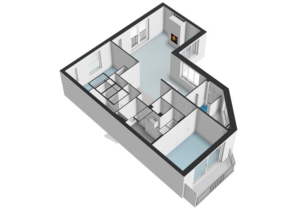 Floorplan - Blasiusstraat 142-3, 1091 CZ Amsterdam